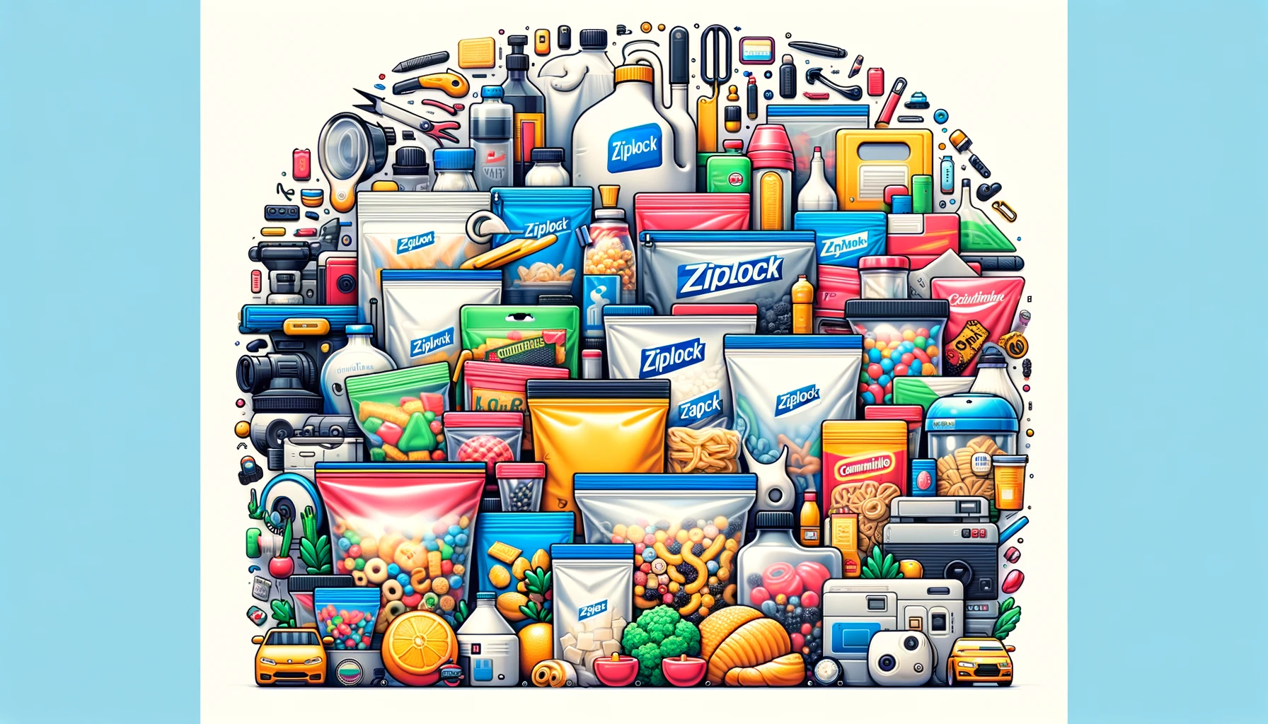 resealable ziplock bags